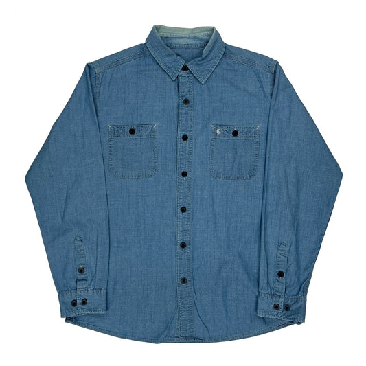Carhartt Denim Shirt - Large Blue Cotton