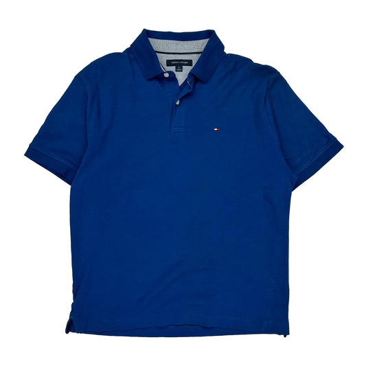 Tommy Hilfiger Polo Shirt - Medium Blue Cotton