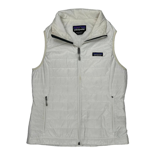 Patagonia Vest - Medium White Polyester