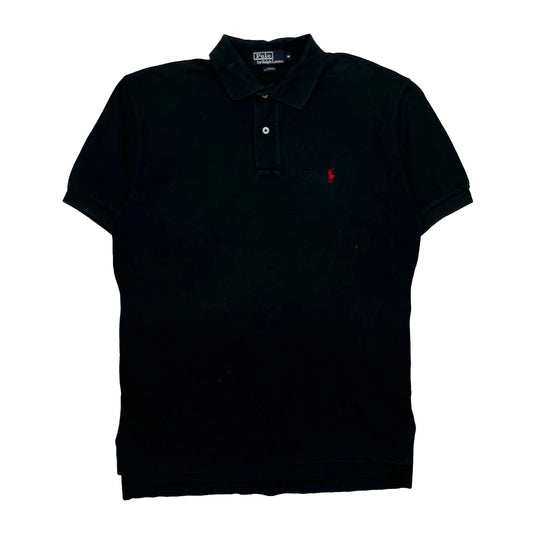 Polo By Ralph Lauren Polo Shirt - Medium Black Cotton