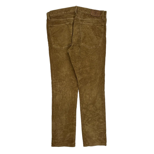 Polo By Ralph Lauren Cord Trousers - 36W 32L Brown Corduroy