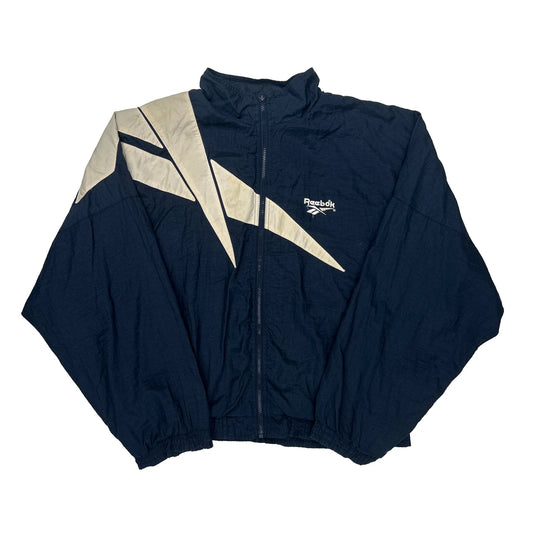 Reebok Graphic Windbreaker - Medium Cream Nylon