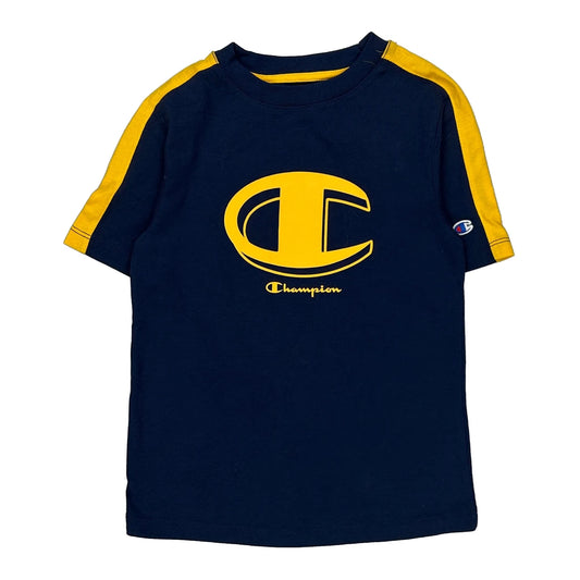 Age 5 Champion T-Shirt - XS Navy Cotton