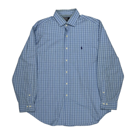 Polo By Ralph Lauren Checked Shirt - XL Blue Cotton