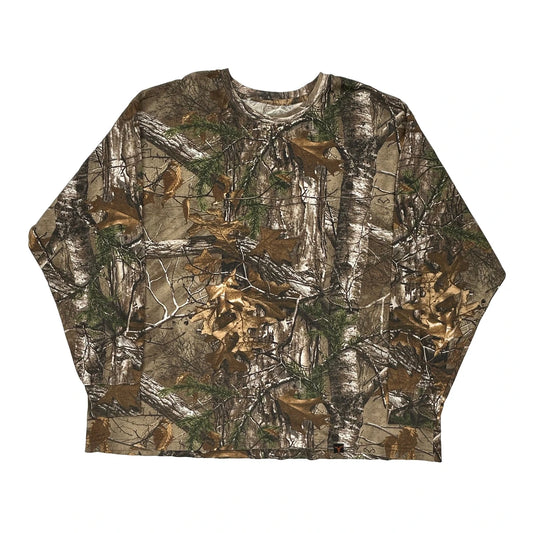 Unbranded Camo Long Sleeve T-Shirt - 2XL Camo Cotton