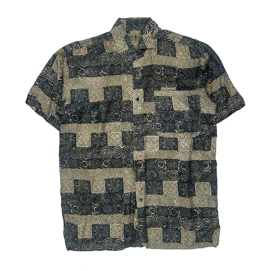 Robert Stock Patterned Shirt - Small Multicoloured Cotton