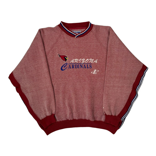 Vintage Arizona Cardinals N.F.L. Pro Line Sweatshirt - XL Red Polyester Blend
