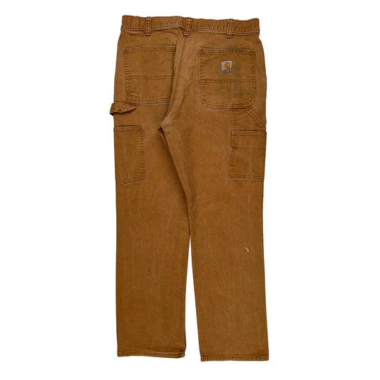 Carhartt Carpenter Trousers - 34W 32L Brown Cotton
