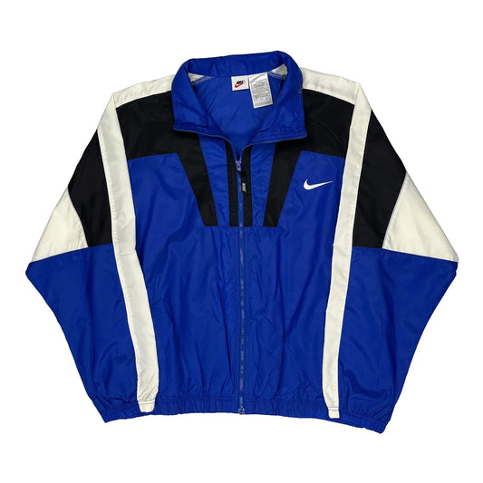 Nike Windbreaker - Large Blue Nylon