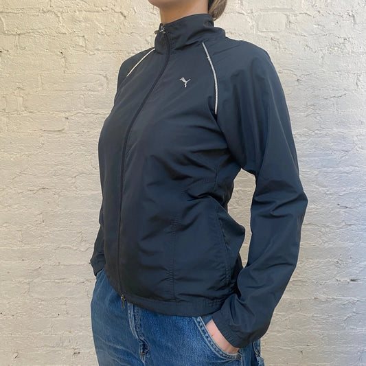 Vintage grey Puma Full Tracksuit - womens medium