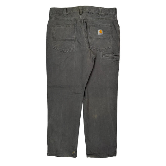 Carhartt Carpenter Trousers - 35W 30L Grey Cotton Blend