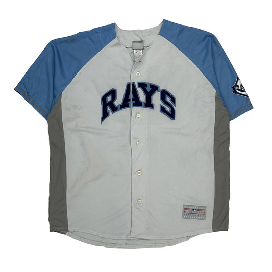 Tampa Bay Rays Majestic Mlb Jersey - XL Grey Polyester