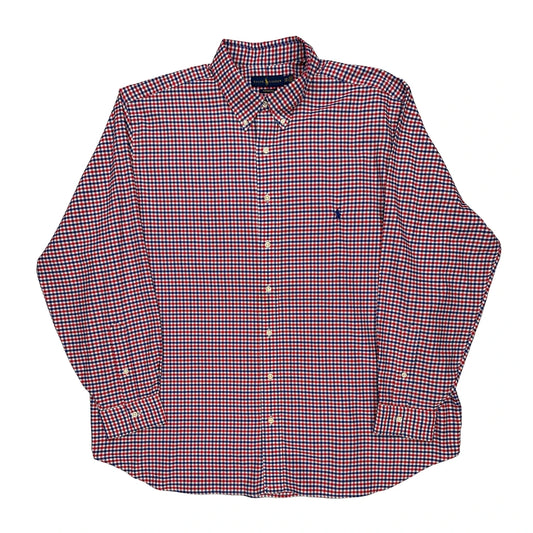 Ralph Lauren Checked Shirt - 2XL Blue Cotton