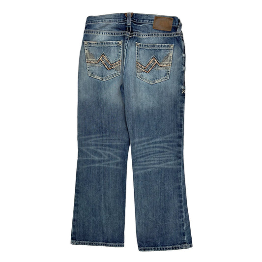Ariat Boot Cut Jeans - 33W 30L Blue Cotton