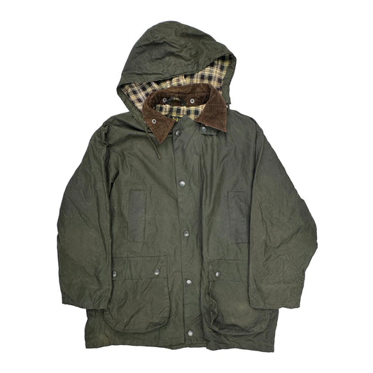 Orvis Checked Waterproof Jacket - 2XL Brown Cotton