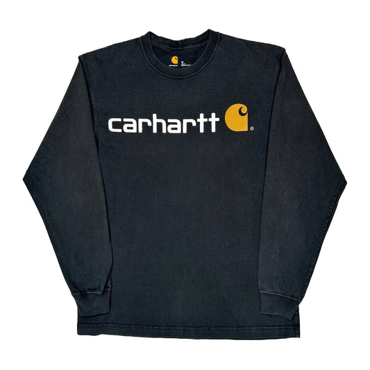 Carhartt Long Sleeve T-Shirt - Medium Black Cotton