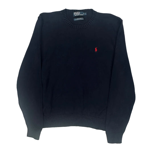 Polo By Ralph Lauren Jumper - Large Navy Cotton