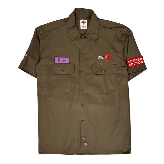 Ghostbusters Limited Edition Dickies Rare Short Sleeve Shirt - Small Brown Polyester Blend