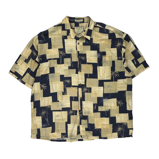 Hibiscus Hawaiian Shirt - 2XL Multicoloured Cotton