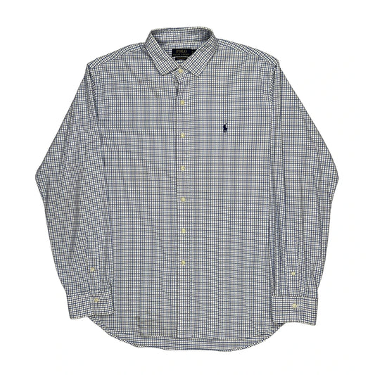 Polo By Ralph Lauren Checked Shirt - XL Blue Cotton