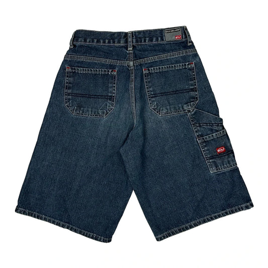 Quiksilver Denim Shorts - 26W 13L Blue Denim