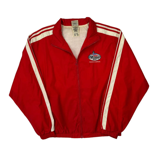 Region Ii Champions Adidas Striped Track Jacket - Large Red Polyester