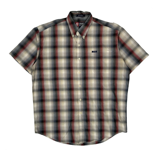 Chaps Ralph Lauren Checked Short Sleeve Shirt - Large Multicoloured Cotton