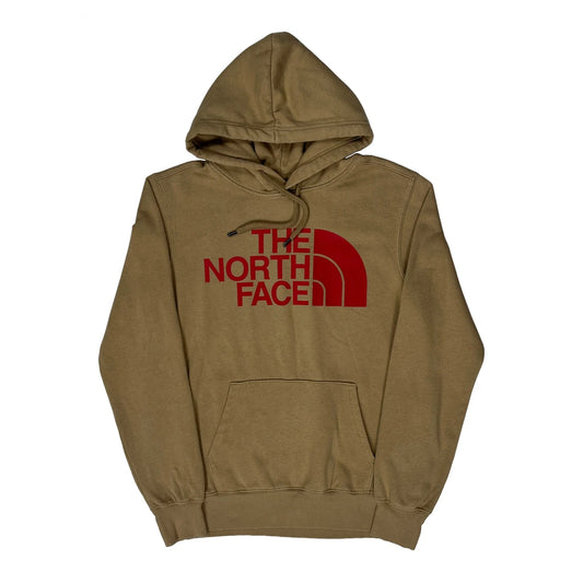 The North Face Hoodie - Small Khaki Cotton Blend