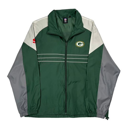 Green Bay Packers Reebok Nfl Windbreaker - Large Green Polyester
