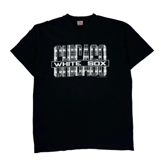 Chicago White Sox Fruit Of The Loom Single Stitch T-Shirt - XL Black Cotton