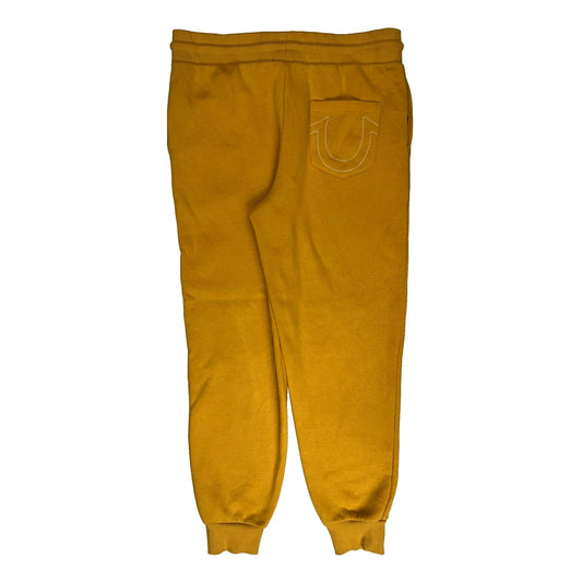 True Religion Spellout Joggers - Large Yellow Cotton