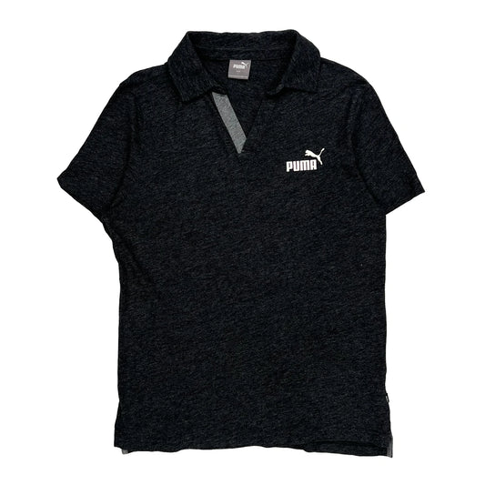 Puma Polo Shirt - Small Black Cotton Blend