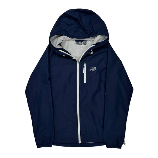 New Balance Windbreaker - Large Navy Polyester