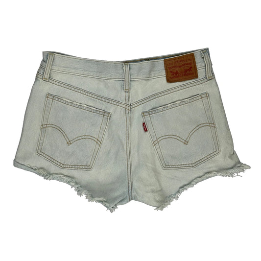 Levis Denim Shorts - 28W UK 8 Light Wash Cotton