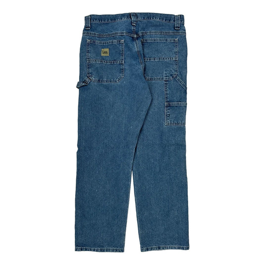 Lee Carpenter Jeans - 32W 30L Blue Cotton Blend
