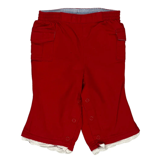 Age 6-12 Months Tommy Hilfiger Lace Cargo Shorts - Xxxx-Smallw 6L Red Cotton