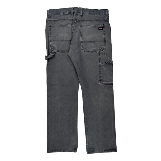 Dickies Carpenter Trousers - 32W 30L Grey Cotton