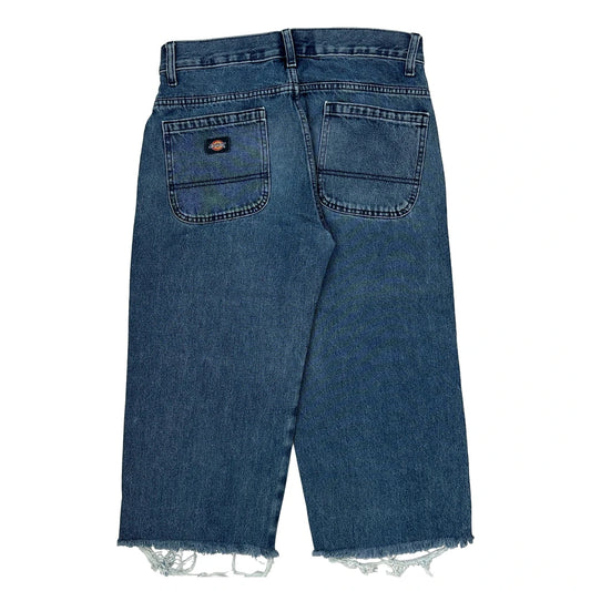 Dickies Denim Shorts - 31W 21L Blue Denim