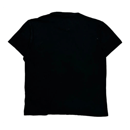 Vintage Polo By Ralph Lauren Graphic T-Shirt - Medium Black Cotton