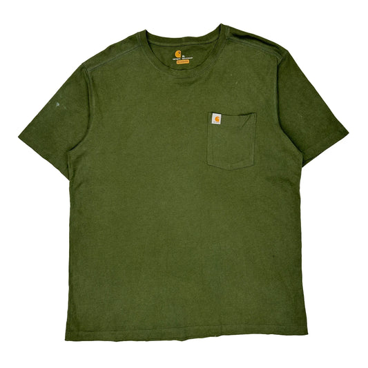 Carhartt T-Shirt - XL Green Cotton