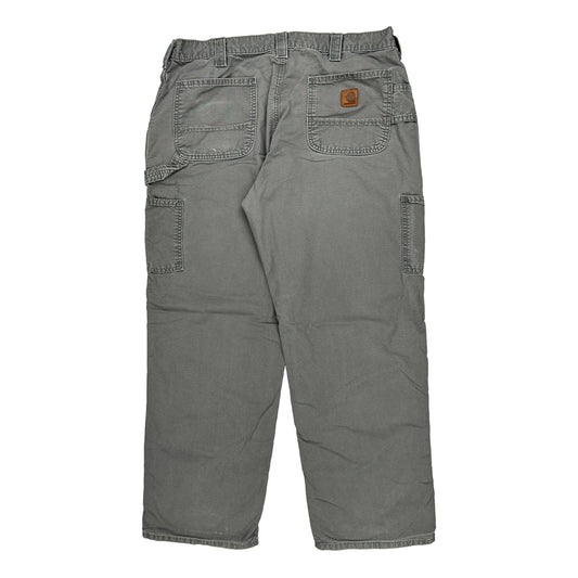 Carhartt Cargo Carpenter Trousers - 36W 30L Grey Cotton