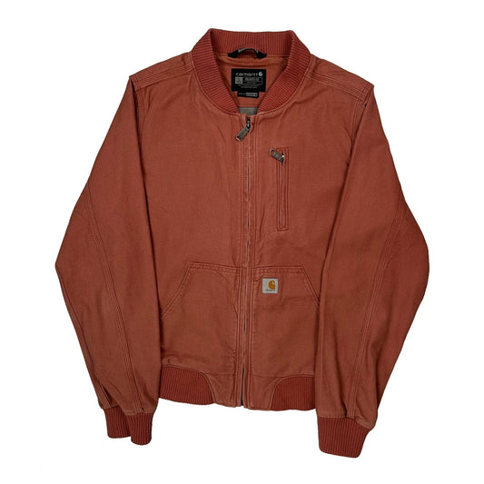 Carhartt Bomber Jacket - Large Red Cotton