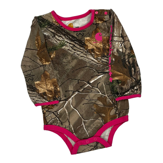 24 Months Carhartt Camo Long Sleeve T-Shirt - 2XS Camo Cotton