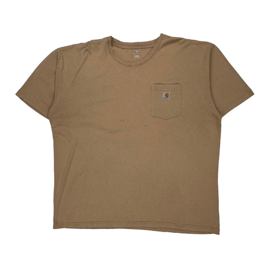 Carhartt T-Shirt - 2XL Beige Cotton