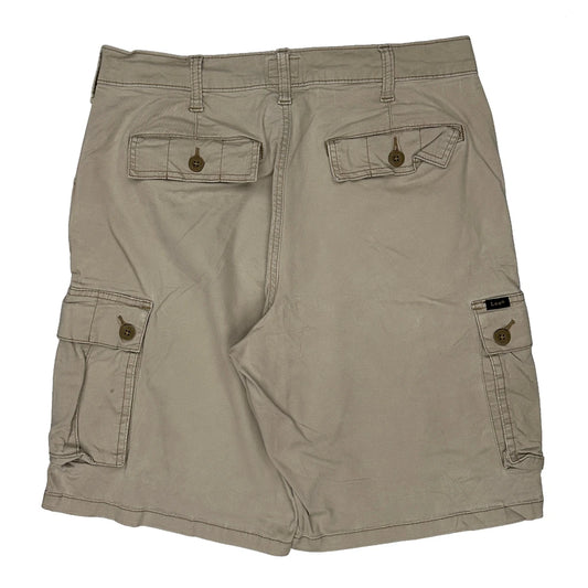 Lee Cargo Shorts - 32W 10L Khaki Cotton