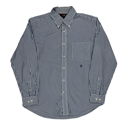 Tommy Hilfiger Striped Shirt - Large Blue Cotton