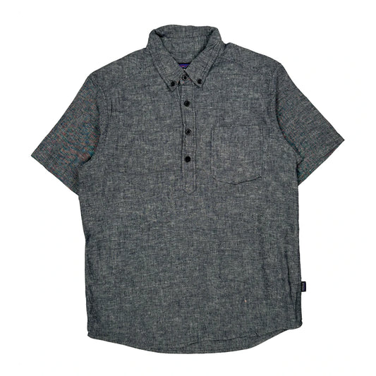 Patagonia Short Sleeve Shirt - Medium Gray Cotton