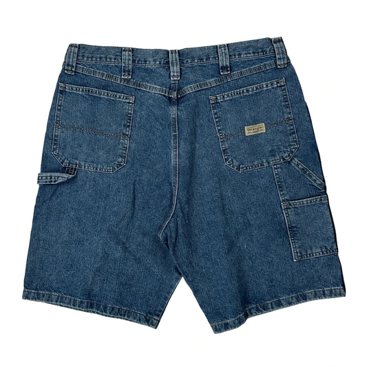 Wrangler Carpenter Shorts - 38W 9L Blue Cotton