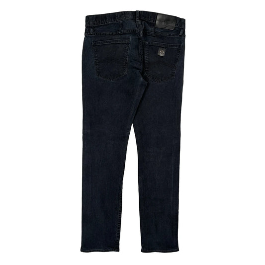 Armani Exchange Slim Jeans - 32W 30L Black Denim