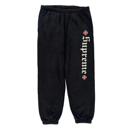 Independent Supreme Joggers - Small Black Cotton